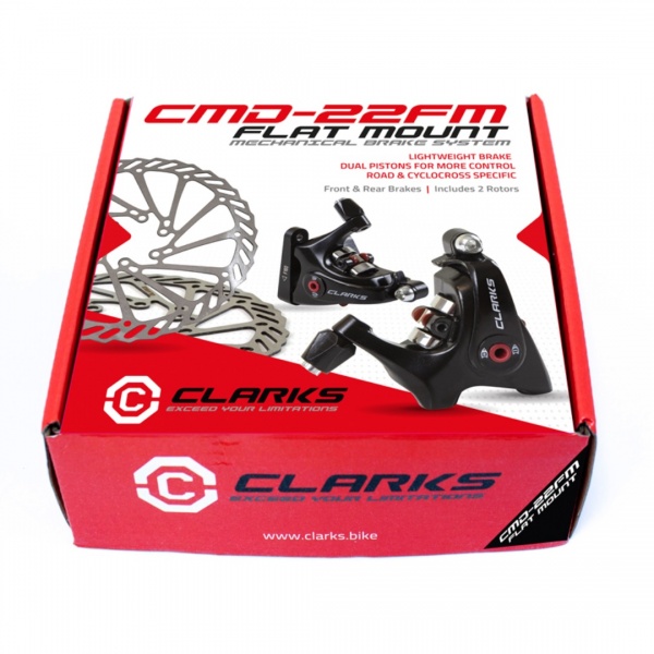 Clarks CMD-22FM Flat Mount mechanical disk brake set